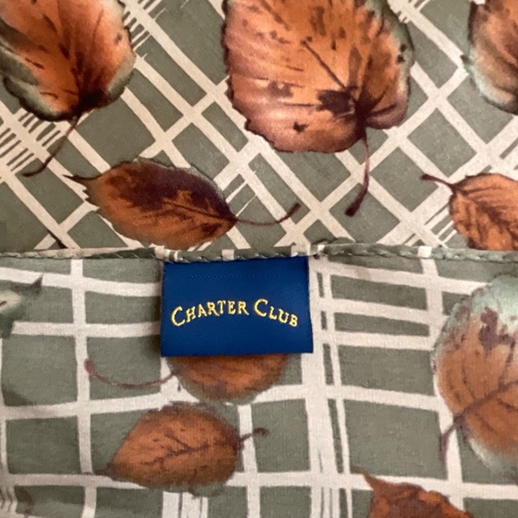 Charter Club Silk Graphic Scarf 11”x54” NWOT - Picture 5 of 11